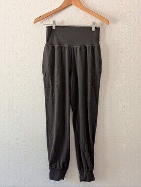 Athleta Salutation POWERVITA Jogger Charcoal Green Women’s Size S High Waist
